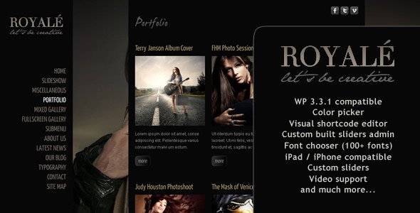 Royale' Creative WordPress Theme Creative