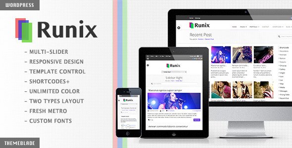 Runix - Business Responsive Wordpress Theme Corporate
