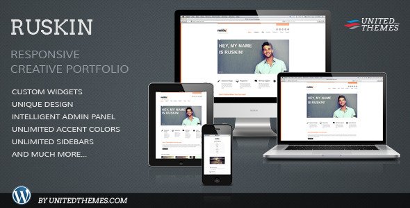Ruskin Responsive WordPress Theme Creative