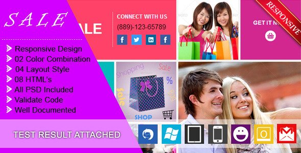 SALE - RESPONSIVE + BUSINESS + E-COMMERCE EMAIL EmailTemplates