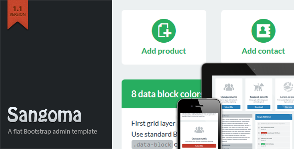 Sangoma Bootstrap Admin Template AdminTemplates