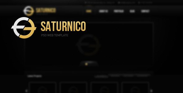 Saturnico PSD Web Theme Technology PSDTemplates