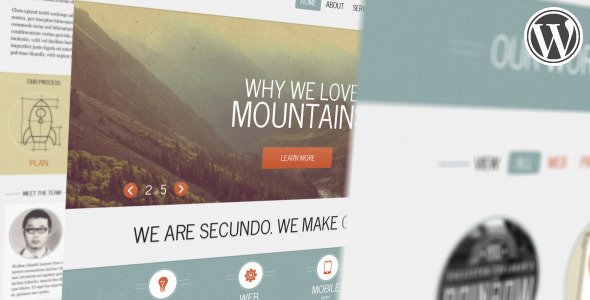 Secundo Responsive Portfolio WP Theme WordPress Creative