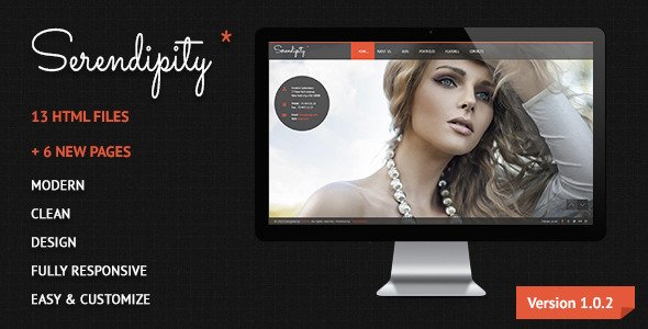 Serendipity - Fullscreen, Photography, HTML5 Template Creative