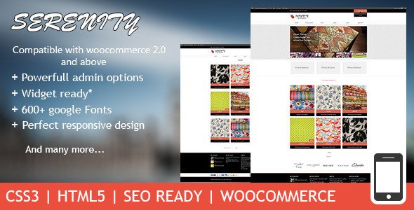 Serenity - Premium Wordpress eCommerce Theme eCommerce