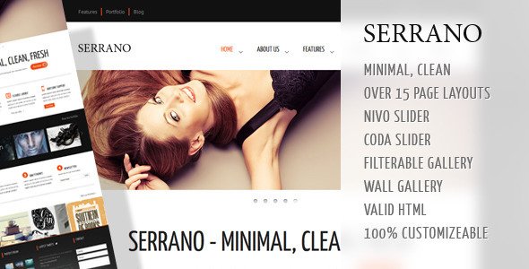 Serrano - Creative Business HTML Theme Template Creative
