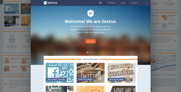 Sextus Site Template Creative