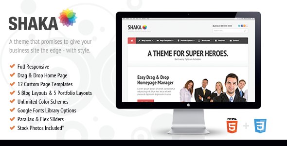 Shaka - Theme For Corporate Superheroes WordPress Corporate