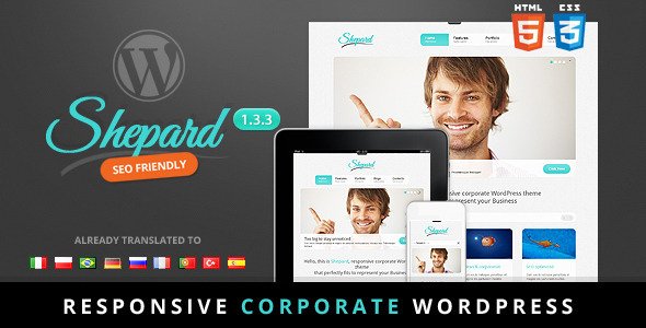 Shepard - Premium responsive corporate theme WordPress Corporate