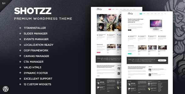 Shotzz - Premium Wordpress Theme Creative