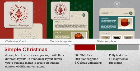 Simple Christmas EmailTemplates Email Template