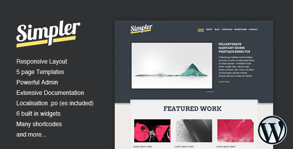 Simpler WordPress Theme Creative