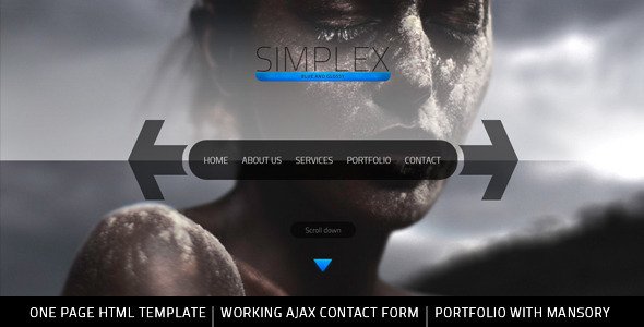 Simplex - One Page HTML Template