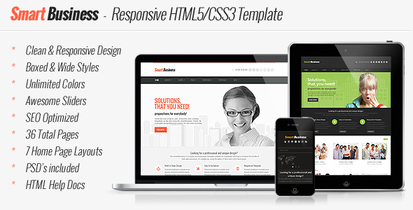 Smart Business - Responsive HTML5 Template Corporate