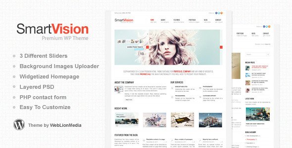 SmartVision - Premium Corporate&Portfolio WP Theme WordPress