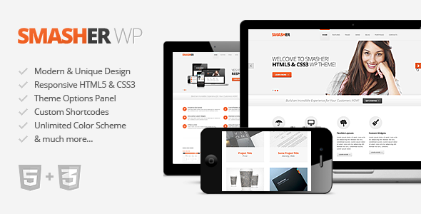 Smasher Modern WordPress Theme Creative