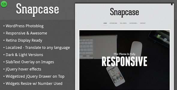 Snapcase - Responsive WordPress Photoblog Theme Creative