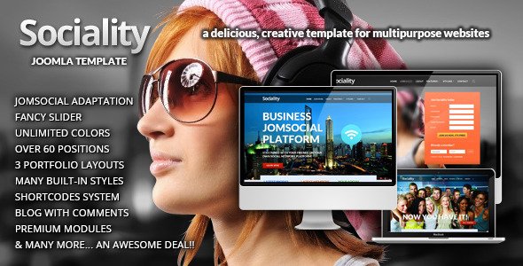 Sociality - Joomla Template Creative
