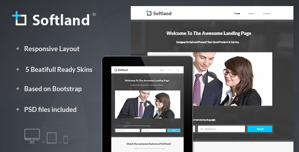 Softland - Responsive Landing Page LandingPages Landing Page