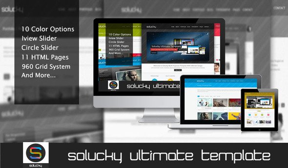 Solucky Ultimate HTML Template Corporate
