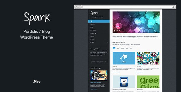 Spark Portfolio WordPress Theme Creative