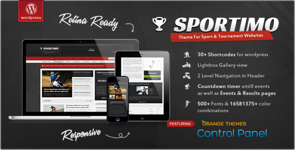 Sportimo - Sport & Events Magazine Theme WordPress Blog/Magazine
