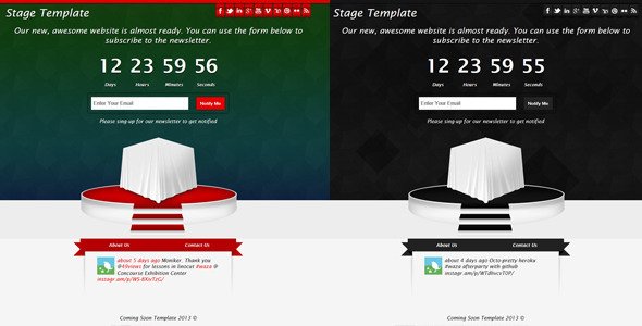 Stage - Responsive Coming Soon Template Specialty Page