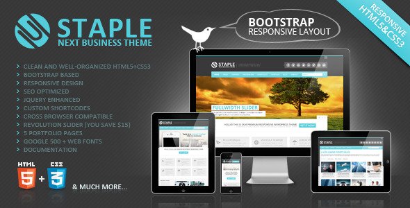 Staple - Bootstrap Responsive Web Template Corporate