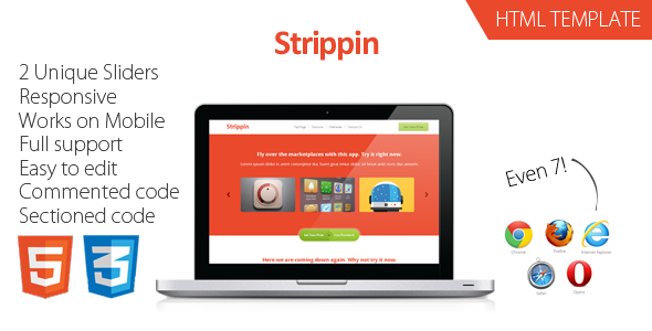 Strippin - HTML Template LandingPages Landing Page