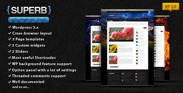 Suberb - blog/magazine wordpress theme Blog/Magazine