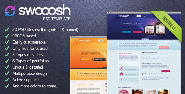 Swooosh - Multipurpose PSD Template Creative
