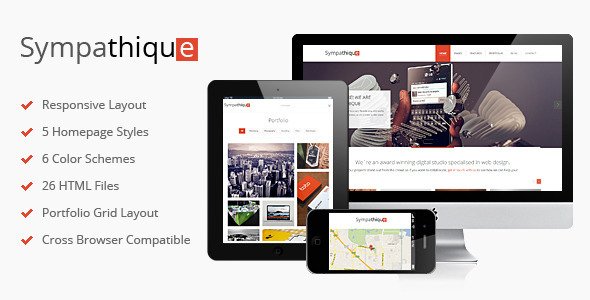 Sympathique - Responsive HTML Template Creative