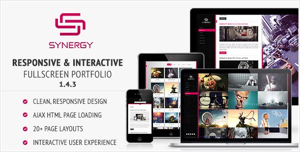 Synergy - Responsive & Interactive HTML Portfolio Template