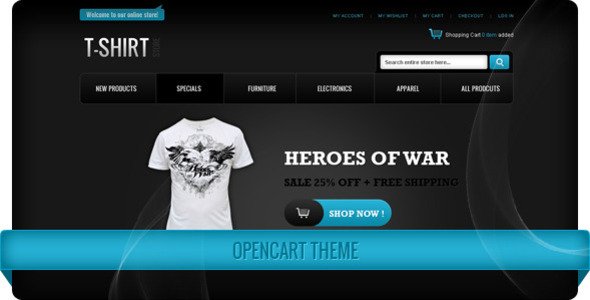T-Shirt Store OpenCart Theme Fashion
