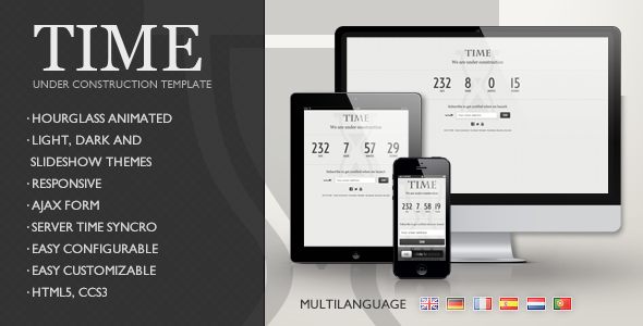 TIME - Responsive Under Construction Template Specialty Page