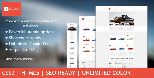 TenderShop - Minimal Wordpress eCommerce Theme eCommerce