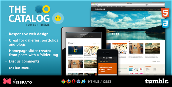 The Catalog Tumblr Theme Tumblr Blogging