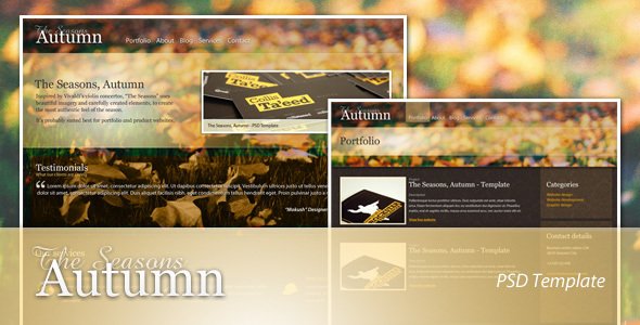 The Seasons - Autumn Creative PSDTemplates