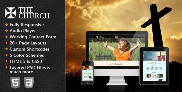 The Church - Responsive Site Template Nonprofit