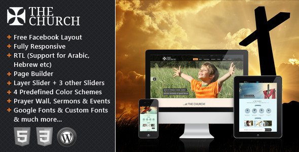 The Church - Responsive WordPress Theme Nonprofit