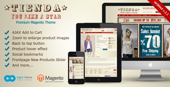 Tienda Magento Theme Fashion