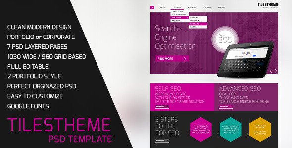 TilesTheme PSD Template Corporate