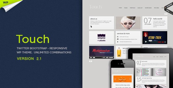 Touch Responsive & Bootstrap WordPress Theme Creative