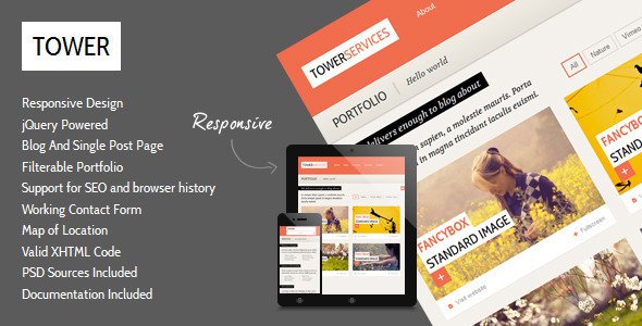 Tower - Clean Responsive Template Creative