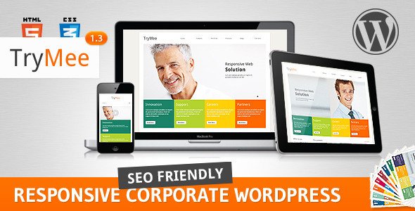 TryMee - Premium responsive corporate theme WordPress Corporate