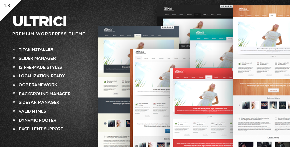 Ultrici - Premium WordPress Theme Corporate