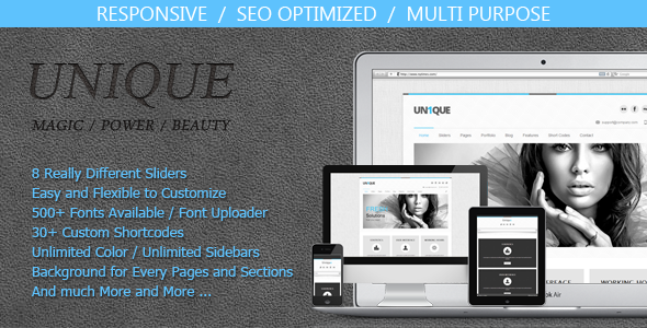 Unique - Magic / Power / Beauty WordPress Corporate