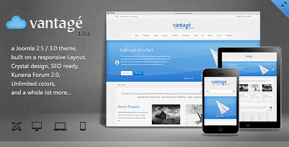 Vantage - Clean Responsive Joomla Theme Corporate
