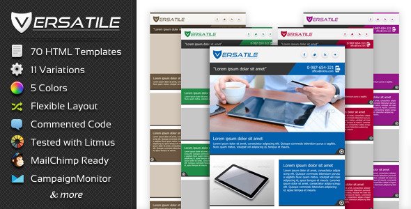 Versatile - Clean Email Templates