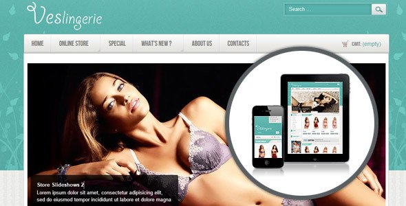 Ves Lingerie Magento Responsive Theme Fashion